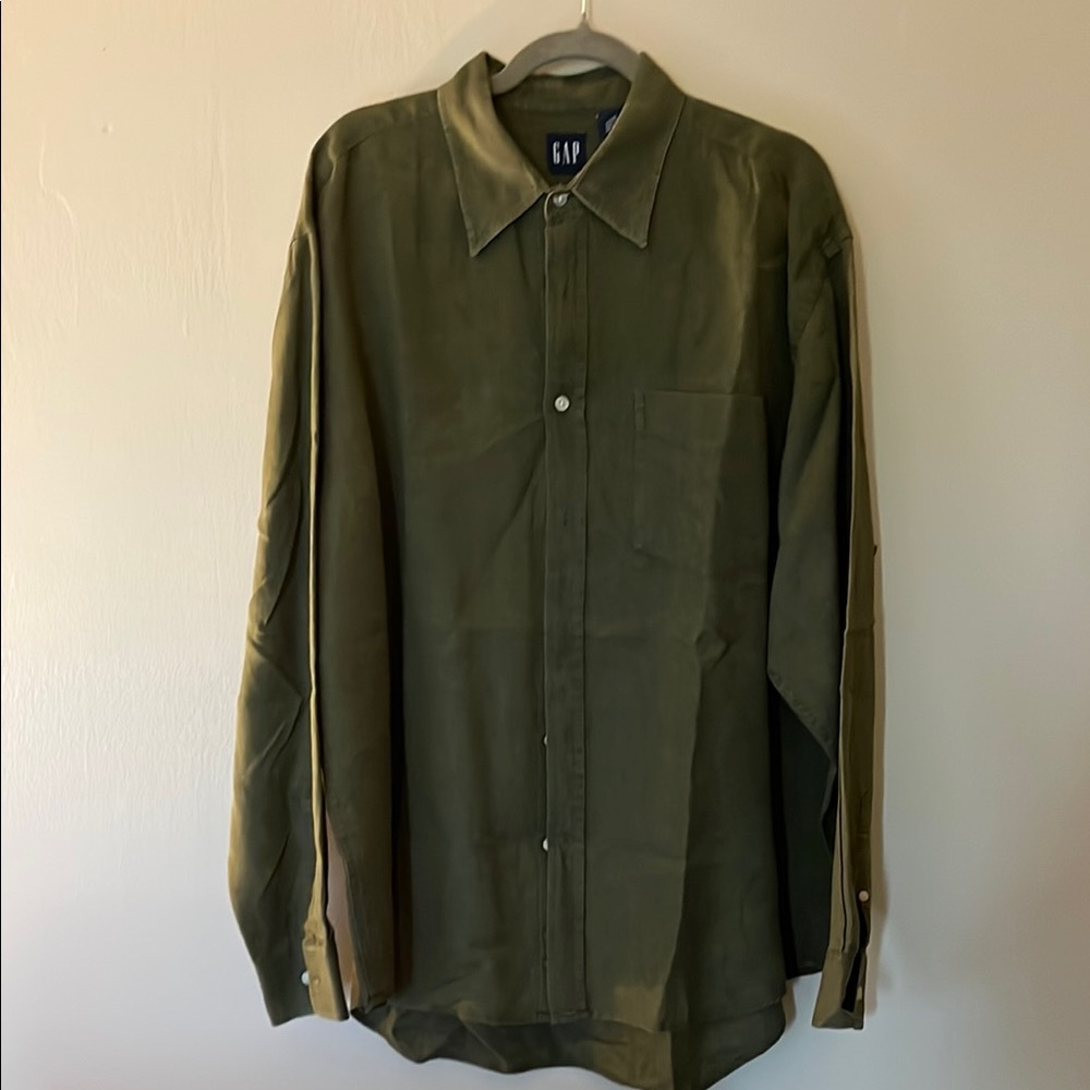 GAP Green Casual Button Down Shirt